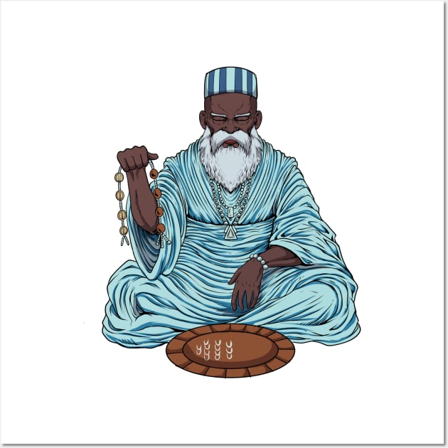 God of Yoruba religion - Orunmila Wall Art by Modern Medieval Design